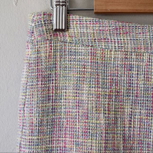 LOFT Tweed Pencil Skirt, Multi Color, Size 8 Petite - Picture 2 of 6